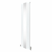 MONSTER Radiator in ventili z ravnim ogledalom - 1800 mm x 425 mm - beli, (21569909)