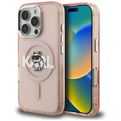Ovitek Ovitek Karl Lagerfeld IML Choupette Sketch Logo MagSafe za iPhone 16 Pro, roza (KLHMP16LHGCHGKBP)