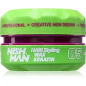 Nish Man 05 vosek za stilsko oblikovanje las s keratinom 150 ml