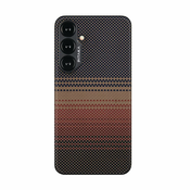 Premium ovitek Pitaka Tactile Woven MagEZ 5 za Samsung Galaxy S24 Plus - sunset