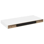 Vidaxl Lebdeče police 4 kosi visok sijaj bele 50x23,5x3,8 cm MDF