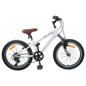 Vidaxl Kids Mountain Bike 20 Palcev 6-Speed za 5-8 let Bela