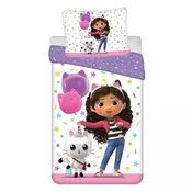 Enojna bombažna otroška posteljnina 140x200 cm Gabbys Dollhouse Confetti – Jerry Fabrics