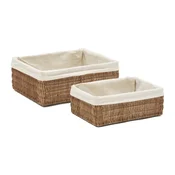 Košare v kompletu 2 ks iz ratana 28x20x10 cm Indali – Kave Home