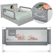 Nukido NK-227 zaščitna ograja za posteljo, siva, 160 cm (5903890631895)