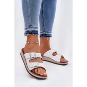 Womens Sandals With Buckles White Inblu