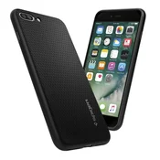 SPIGEN Izjemno odporen ovitek iz silikonskega gela, mat in mrežast ucinek Liquid Air by Spigen - crn str. Apple iPhone 8 Plus in 7 Plus, (20615921)