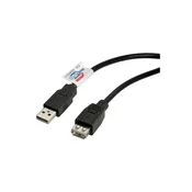 ROLINE USB 2.0 A produžni kabel, 3 m, crni 11.02.8960-100