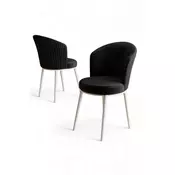 HANAH HOME Set stolica (2 dela) Risa Black White