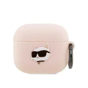 Karl Lagerfeld Etui Karl Lagerfeld Silicone Choupette Head 3D za AirPods 3 - roza