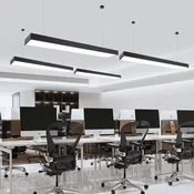 Desheng Viseca lampa LED, 120×7 cm, 32 W, Crna
