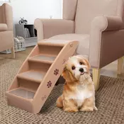 Sklopive stepenice za pse smede 62 x 40 x 49 5 cm