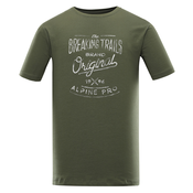 Mens cotton T-shirt ALPINE PRO ZIMIW olivine variant pb