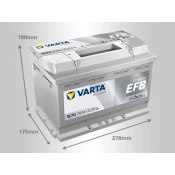 Akumulator 12V 70Ah 760A VARTA DYNAMIC EFB N70