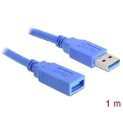 Kabel DELOCK, USB 3.0, USB-A (M) na USB-A (Ž), podaljševalni, 1m