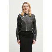 Usnjena jakna MM6 Maison Margiela