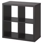 KALLAX Spojene police, crnosmeda, 77x77 cm