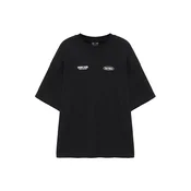 Pull&Bear Majica MAYO svetlo siva / črna / bela