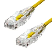 ProXtend ultra tanek CAT6 U/UTP CU LSZH Ethernet kabel rumene barve 5 m, S-6UTP-05Y