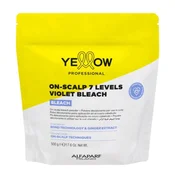 Yellow Professional Bleach On-Scalp 7 Levels Violet Bleach Powder 500 g