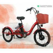 Elektricni tricikl E-MOTION crveni