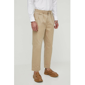 Bombažne hlače Polo Ralph Lauren bež barva, 710850209