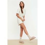 Ženska pidžama - komplet Trendyol Polka dot printed