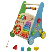 Kinder home Decija drvena hodalica sa aktivnostima, ksilofonom i dirkama ( W08J001-2 )