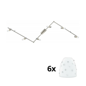 Eglo - LED spot svetlo MY CHOICE 6xE14/4W/230V hrom/bela