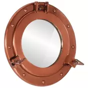 Viseće zidno ogledalo O 30 cm od aluminija i stakla