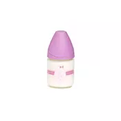 Suavinex Flašica Staklena 120Ml 3P S Ljubicasti Medved
