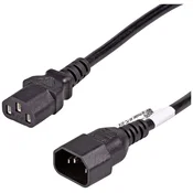 Akyga Akyga tok priključni kabel [1x ženski konektor IEC C13\, 10 A - 1x moški konektor IEC\, C14] 3.00 m črna, (20414351)