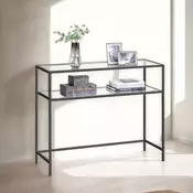 Songmics Konsolna miza 35x100x80 cm Črna