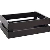 APS Superbox leseni zabojček, GN 1/4, črna, 105 mm, dolžina: 290 mm