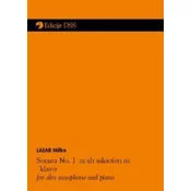 LAZAR:SONATA ŠT.1, ZA SAKSOFON IN KLAVIR