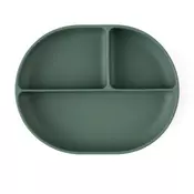 Petite&Mars Take&Match 6m+ deljeni krožnik s priseskom Misty Green 1 kos