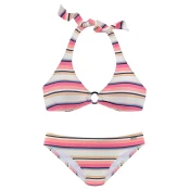 VENICE BEACH Bikini modra/svetlo roza/črna/bela