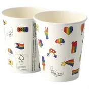 BH Disperzija papirnatih kozarcev Pride 250ml 50 kosov