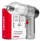 AMIO Baterijski avtomobilski sesalnik HEPA 40W 4000mAh