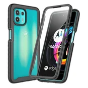 GS Ovitek za Motorola Edge 20 Lite, odporen proti udarcem, s folijo, črn