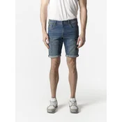 KOROSHI Kargo kavbojke moder denim