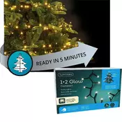 Novogodišnja LED rasveta za jelku 150cm-400L toplo bela lumineo 1-2 Glow 495400