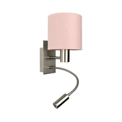 Brilagi - LED fleksibilna lampa BOBO 1xE27/25W/230V + LED/3W mat hrom/ružicasta