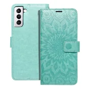 shumee Mezzo knjižni etui za Samsung A12/M12 mandala zelene barve