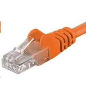 PREMIUMCORD Povezovalni kabel UTP RJ45-RJ45 CAT5e 3m oranžne barve