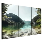 shumee Slika na italijanskem platnu 90 x 60 cm triptih - klasični slog - narava Slika na italijanskem platnu 120 x 80 cm triptih - klasični slog - narava