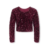 ONLY GIRLS Bluza KOGCONFIDENCE vinsko rdeča