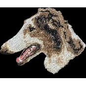 shumee Ruski hrt, hrt, barzoj - našitek v obliki psa, vezeni našitek, edinstvena dekoracija nahrbtnika Art-Dog