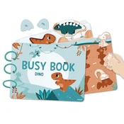 Janod Dino Busy Book interaktivna knjiga z aktivnostmi od 3 let