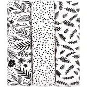 Plenice tetra, Black flowers, 70 x 70 cm, 3/1